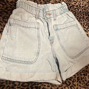 Zara High Waisted Girl’s Elastic Jeans shorts size 11/12